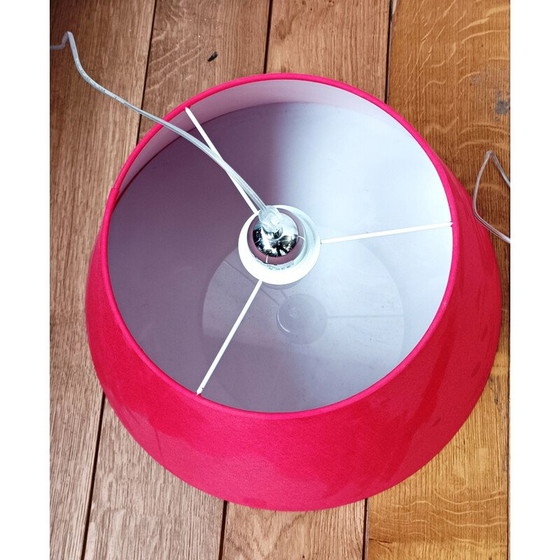 Image 1 of Lampada a sospensione vintage in cotone rosso di Modo per Milleluci 40