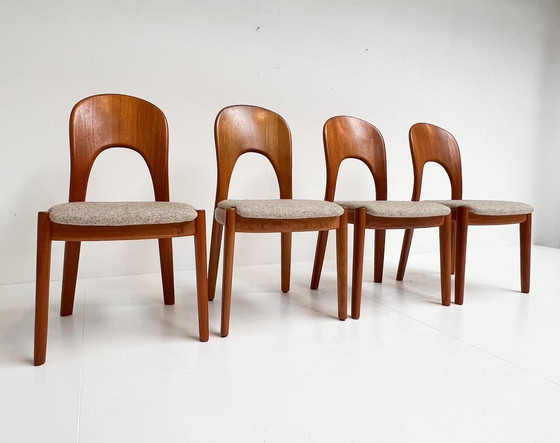 Image 1 of 4x sillas Koefoeds Hornslet de John Mortensen Crema, años 60