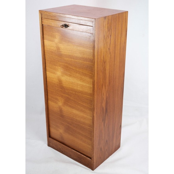 Image 1 of Vintage teak wood jalousie cabinet with sliding drawers, 1960
