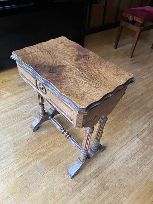 Rare Antique Dressing Table with Mirror