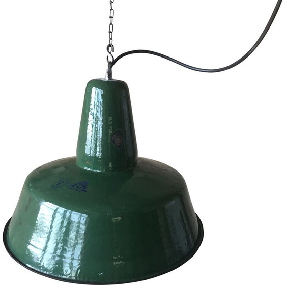 Image 1 of Lampada da soffitto vintage Industrial Factory di Wikasy A23, anni '50