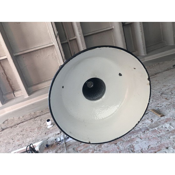 Image 1 of Lampada da soffitto vintage Industrial Factory di Wikasy A23, anni '50