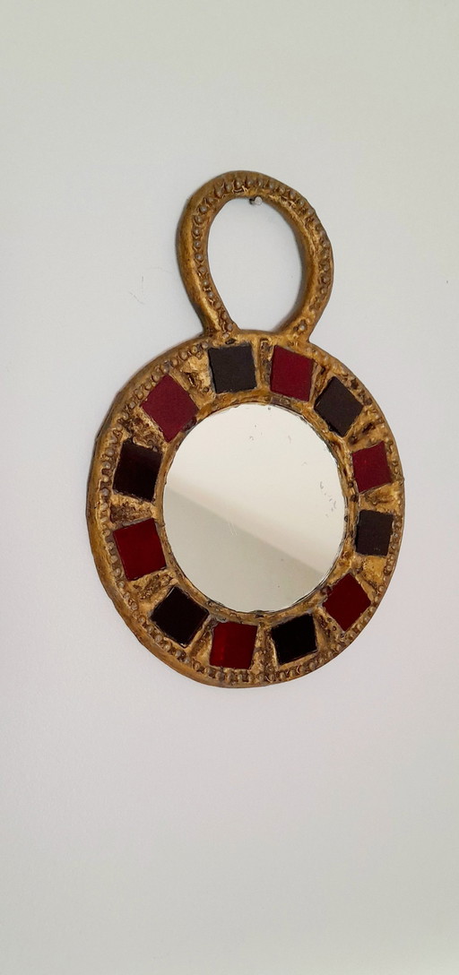 Miroir Irena Jaworska, Élève De Line Vautrin 1960.