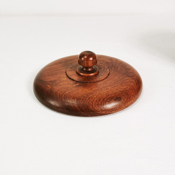 Image 1 of Vintage teak bowl and salad spoons, Denmark 1960s