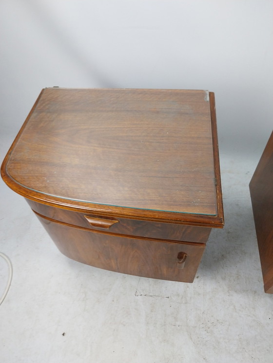 Image 1 of 1 Set Art Deco Nightstands 1930'S 49 X 40 X 48Cm