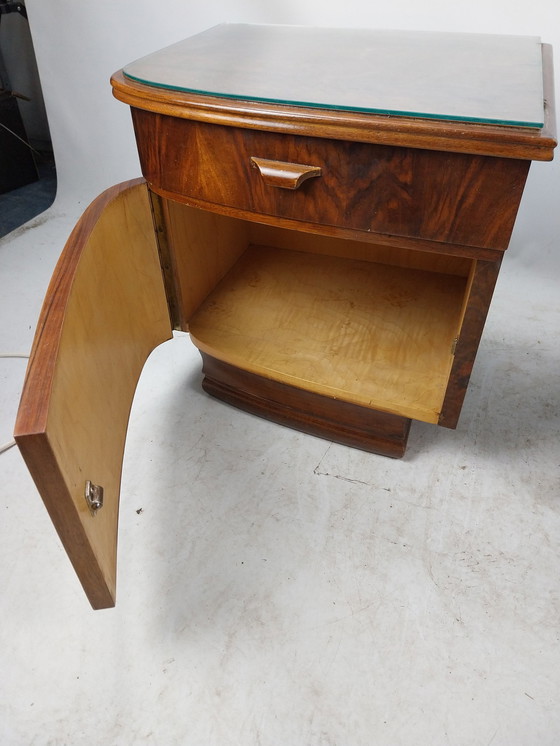 Image 1 of 1 Set Art Deco Nightstands 1930'S 49 X 40 X 48Cm