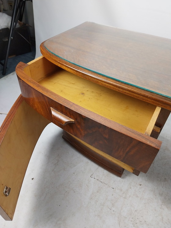 Image 1 of 1 Set Art Deco Nightstands 1930'S 49 X 40 X 48Cm