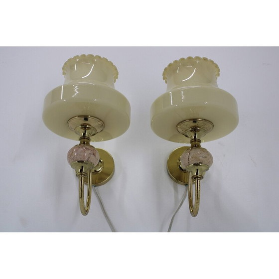 Image 1 of Pair of vintage wall lamp, Czechoslovakia 1970