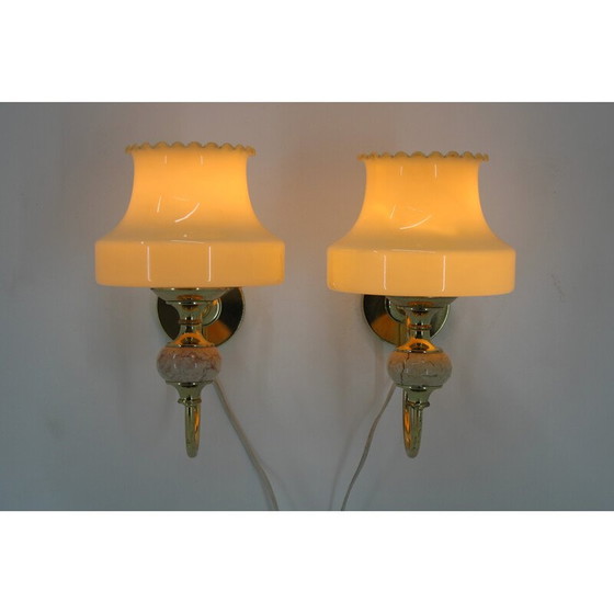Image 1 of Pair of vintage wall lamp, Czechoslovakia 1970