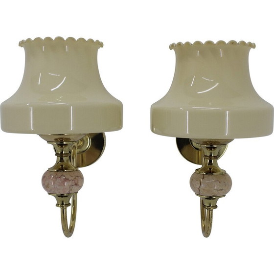 Image 1 of Pair of vintage wall lamp, Czechoslovakia 1970