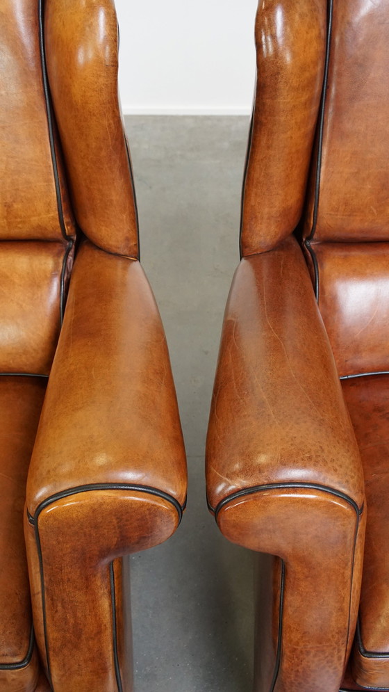 Image 1 of 2 X Large Sheep Leather Ear Armchair