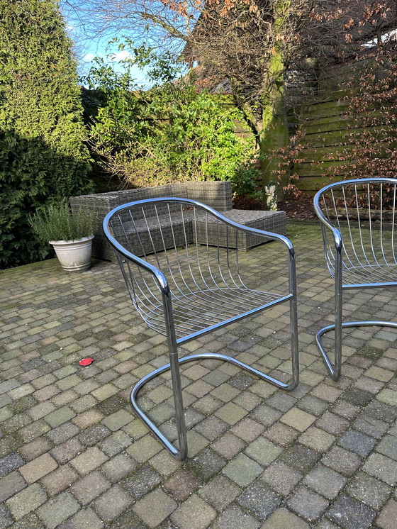 Image 1 of 2x chaise chromée vintage