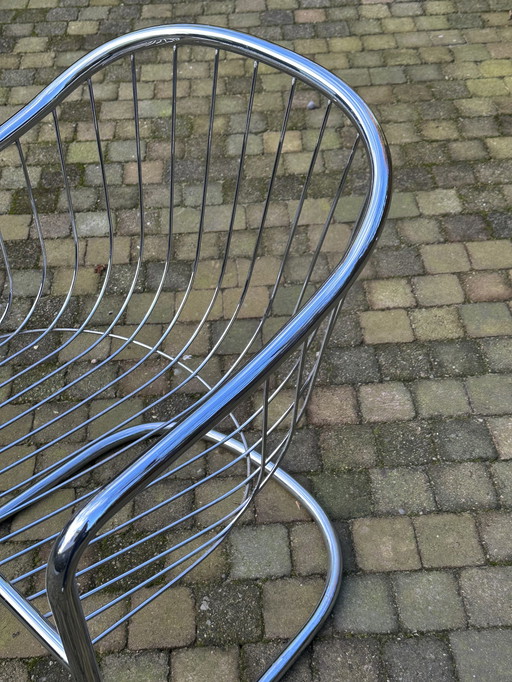 2x vintage chrome chair