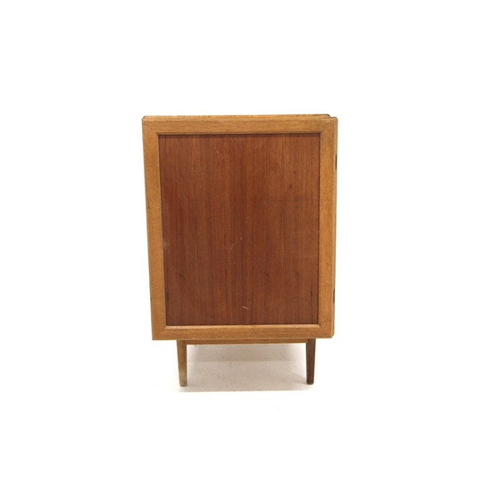 Image 1 of Vintage oak and metal chest of drawers by Bengt Ruda for Möbel-Iikéa, Sweden 1969