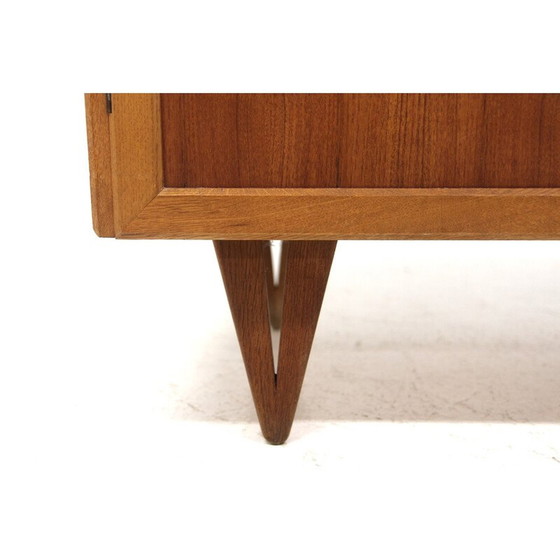 Image 1 of Vintage oak and metal chest of drawers by Bengt Ruda for Möbel-Iikéa, Sweden 1969