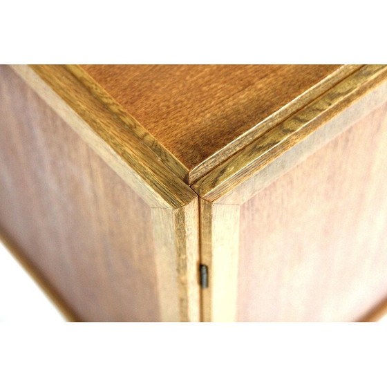 Image 1 of Vintage oak and metal chest of drawers by Bengt Ruda for Möbel-Iikéa, Sweden 1969