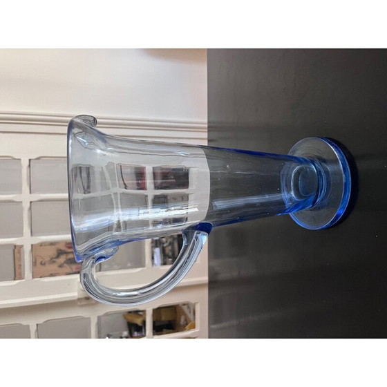 Image 1 of Brocca vintage in vetro blu, 1950