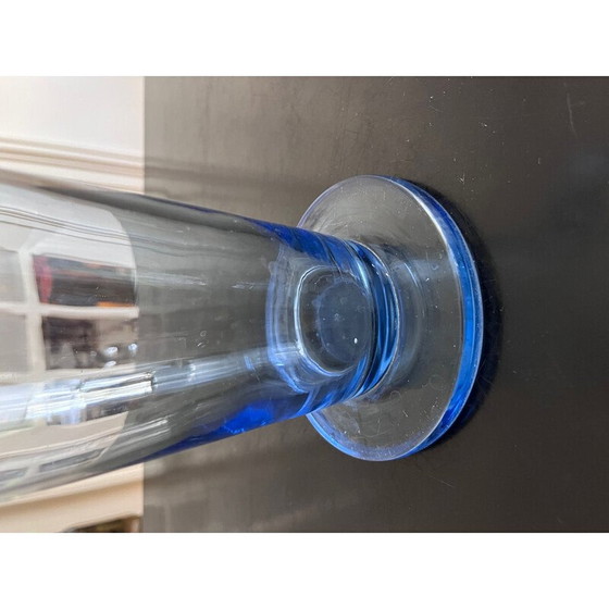 Image 1 of Brocca vintage in vetro blu, 1950