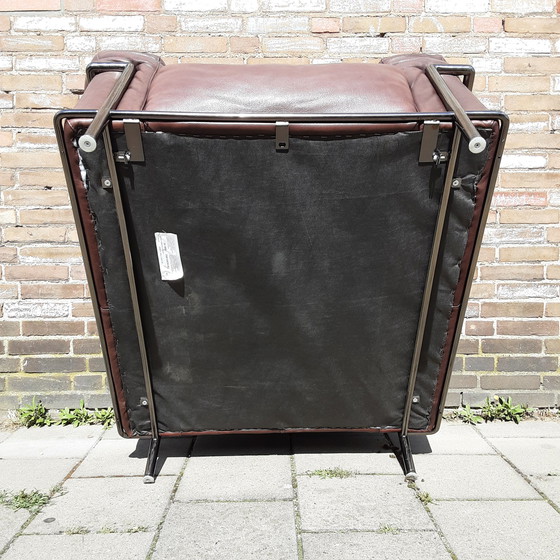 Image 1 of 2x Fauteuils Natuzzi Marron / Rouge