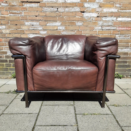 Image 1 of 2x Fauteuils Natuzzi Marron / Rouge