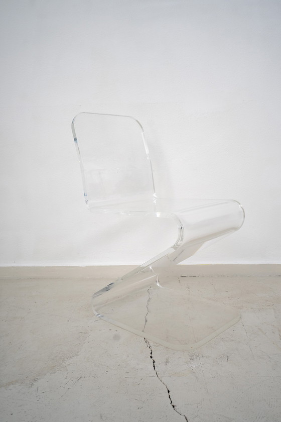 Image 1 of Zigzag plexiglass chair 