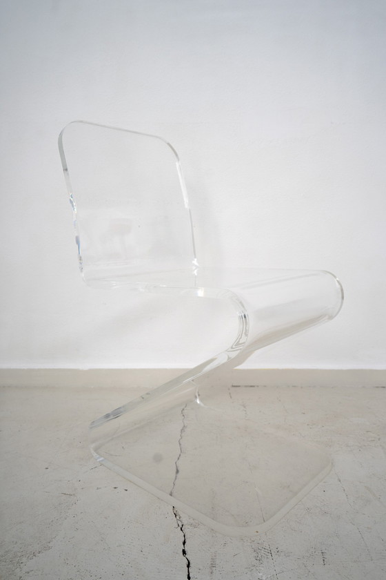 Image 1 of Zigzag plexiglass chair 