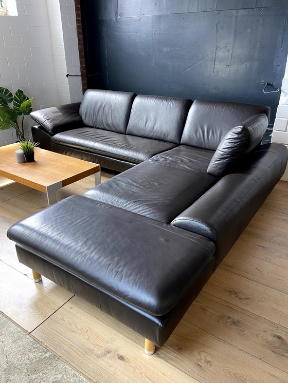 Image 1 of Willi Schillig leather sofa Loop with adjustable backrests