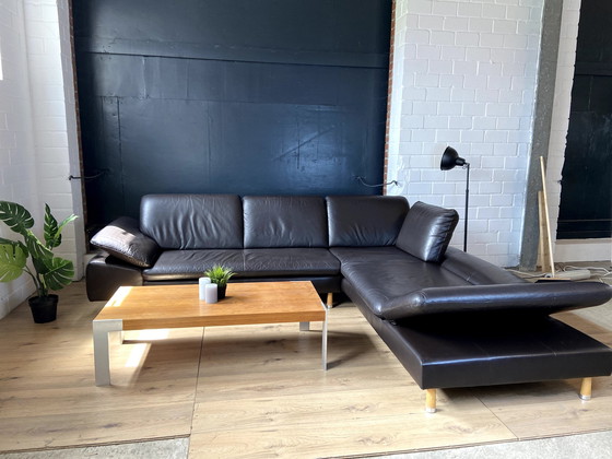 Image 1 of Willi Schillig leather sofa Loop with adjustable backrests