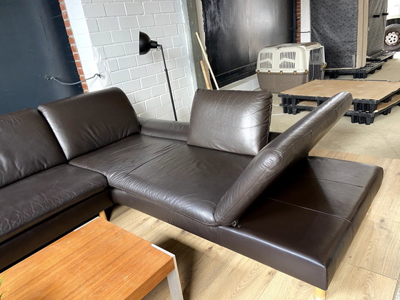 Image 1 of Willi Schillig leather sofa Loop with adjustable backrests