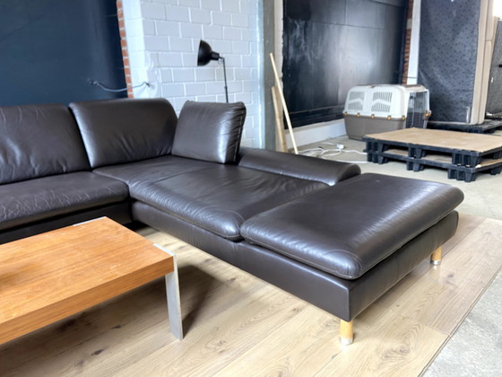 Image 1 of Willi Schillig leather sofa Loop with adjustable backrests