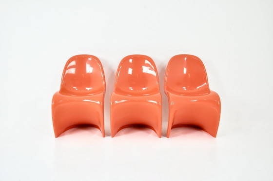 Image 1 of Panton chairs by Verner Panton for Herman Miller / Felhbaum, 1970s