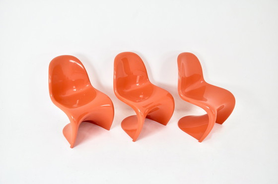 Image 1 of Panton chairs by Verner Panton for Herman Miller / Felhbaum, 1970s