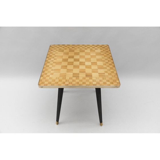 Image 1 of Vintage modern brass game table, Italy 1950