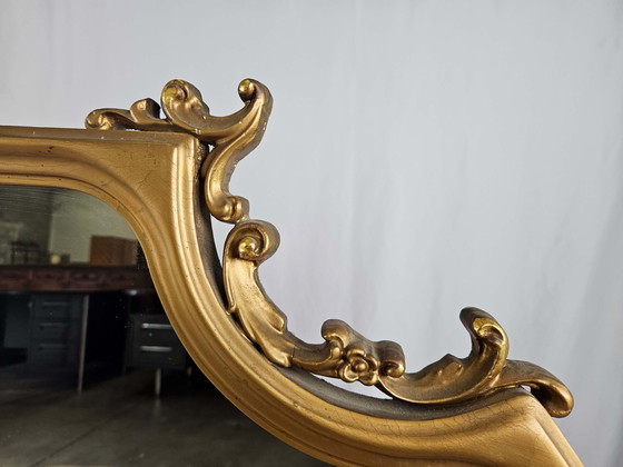 Image 1 of Gilded wooden mirror, 1960s