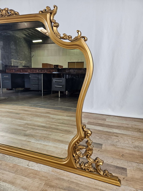 Image 1 of Gilded wooden mirror, 1960s