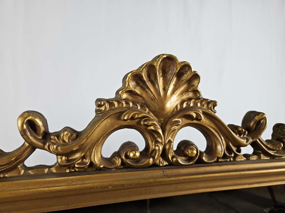 Image 1 of Gilded wooden mirror, 1960s