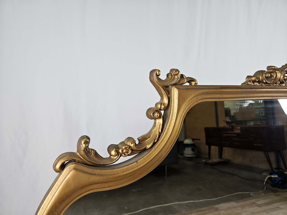 Image 1 of Gilded wooden mirror, 1960s