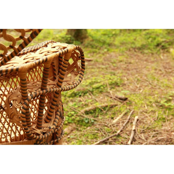 Image 1 of Vintage Emmanuelle Peacock Chair Italy 1970s