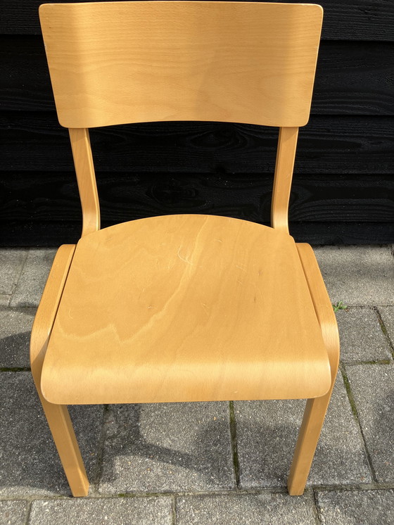 Image 1 of 4x bentwood/plywood dining chairs