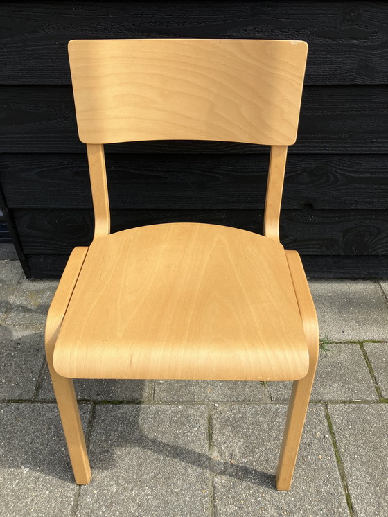 Image 1 of 4x bentwood/plywood dining chairs