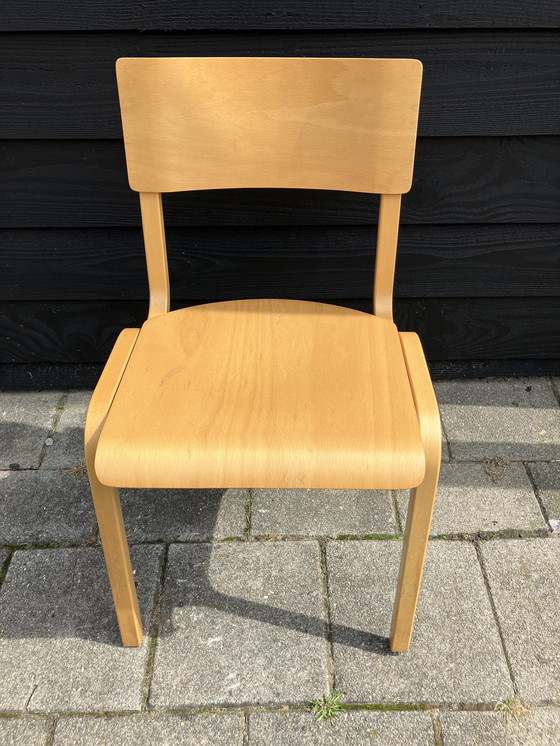 Image 1 of 4x bentwood/plywood dining chairs