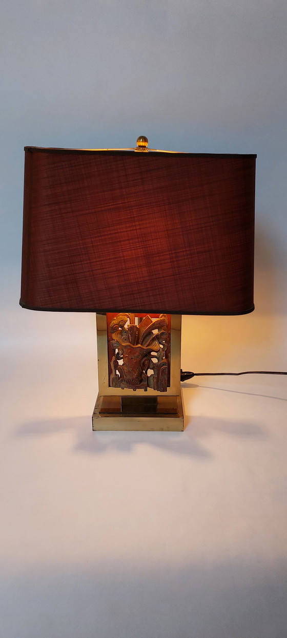 Image 1 of Mid-Century Brass Table Lamp