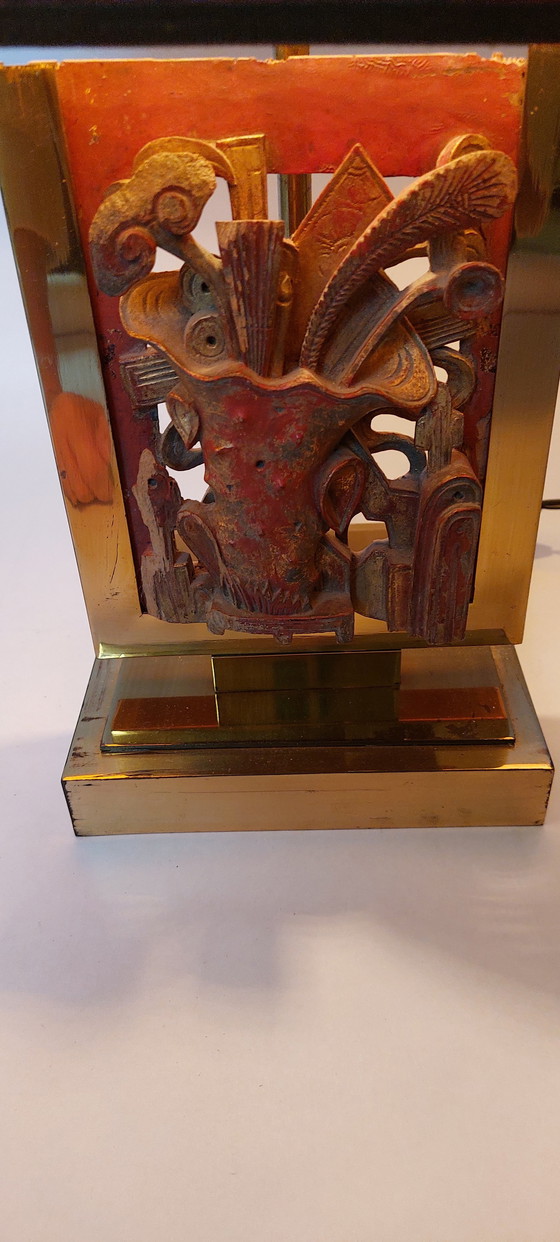 Image 1 of Mid-Century Brass Table Lamp