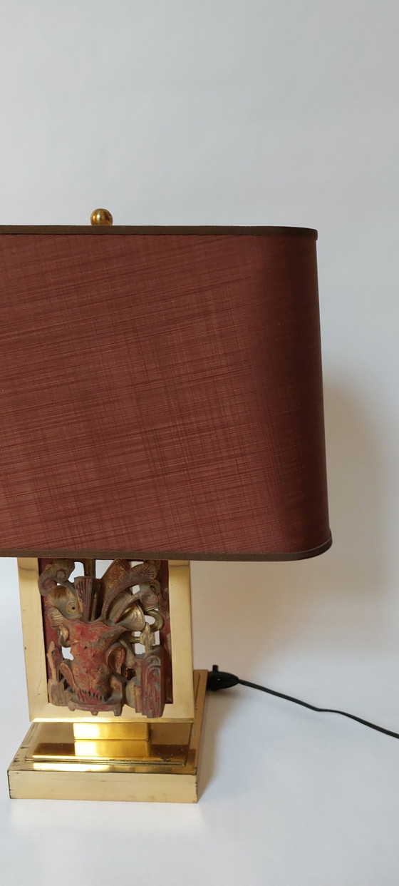 Image 1 of Mid-Century Brass Table Lamp