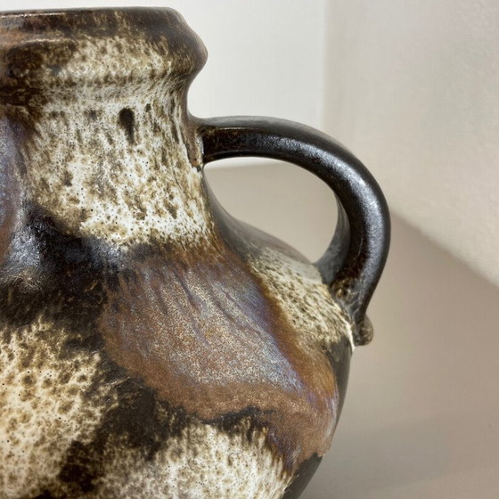 Image 1 of Coppia di vasi vintage in ceramica di lava grassa "Multi-Color" di Scheurich, Germania, anni '70