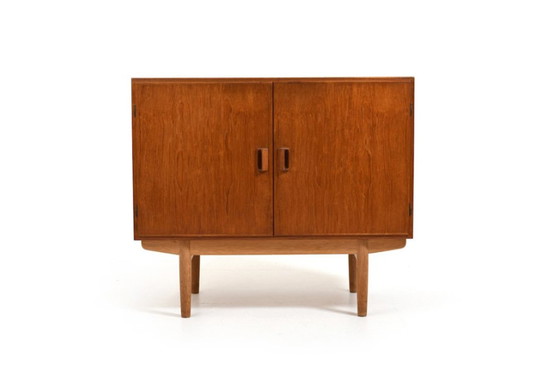 Image 1 of Teak & Oak Cabinet by Børge Mogensen for Søborg, 1950s