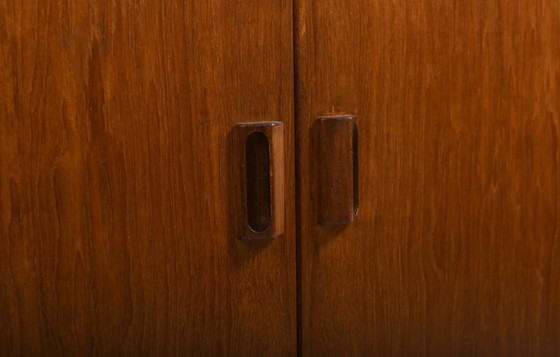 Image 1 of Teak & Oak Cabinet by Børge Mogensen for Søborg, 1950s