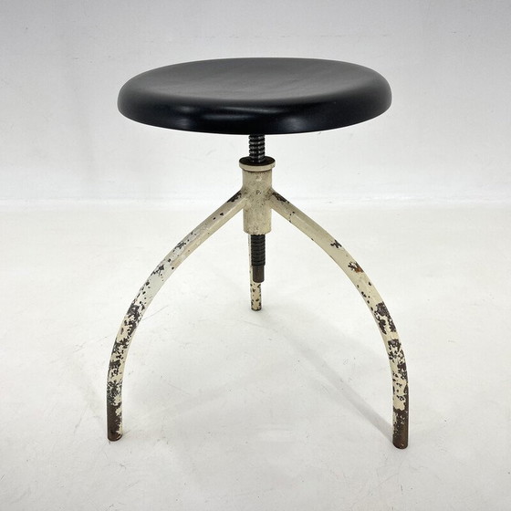 Image 1 of Vintage medical adjustable stool, 1950s