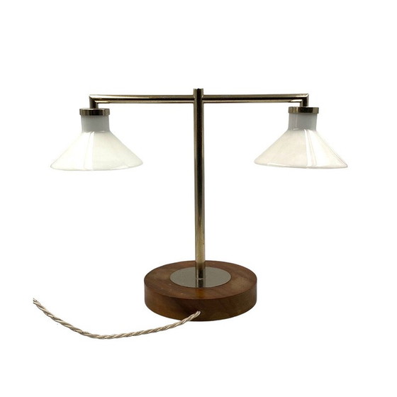 Image 1 of Vintage wooden table lamp, Europe 1950