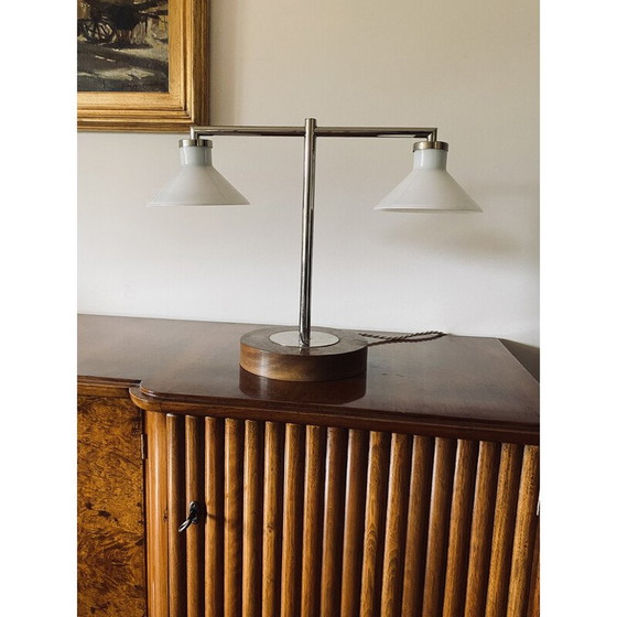 Image 1 of Vintage wooden table lamp, Europe 1950
